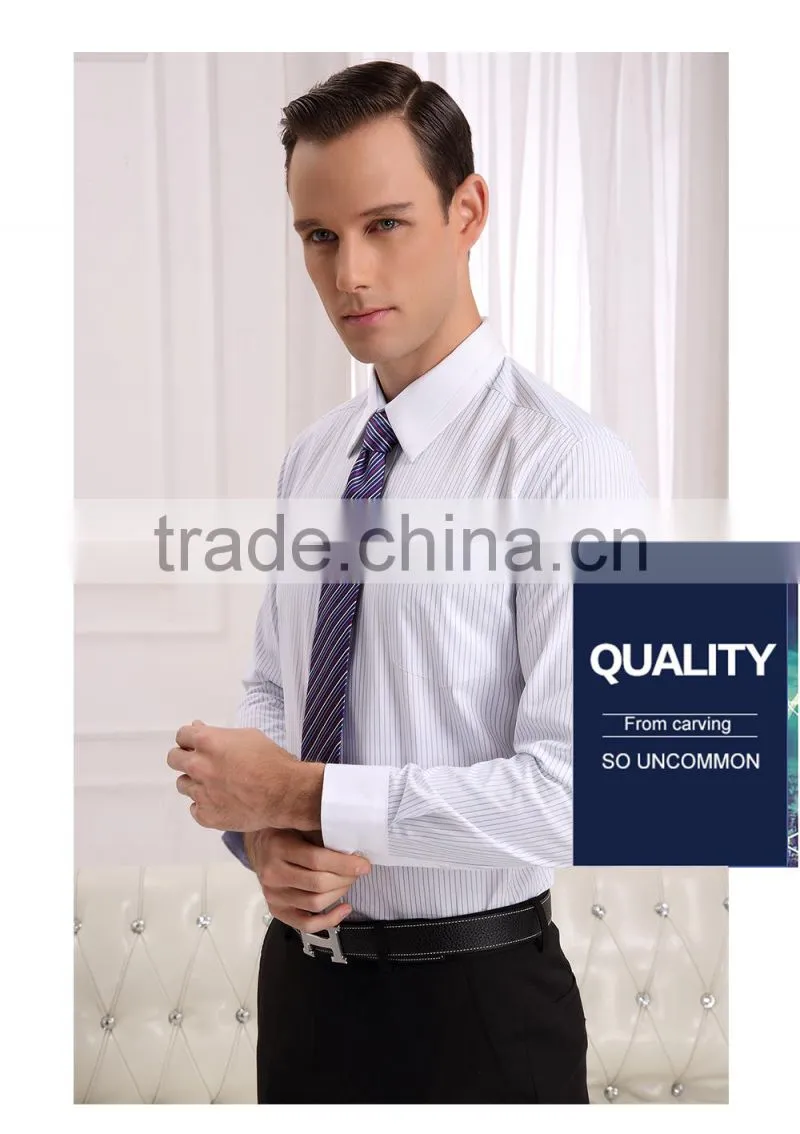 2015 latest men's long sleeve business shirt of stirp (DSHM016)