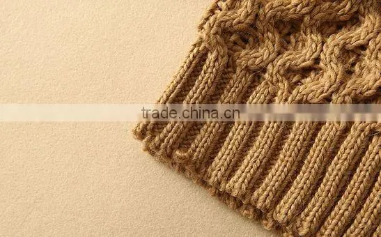 The long sleeve dark grey round V neck knitting pullover casual men knitted sweater