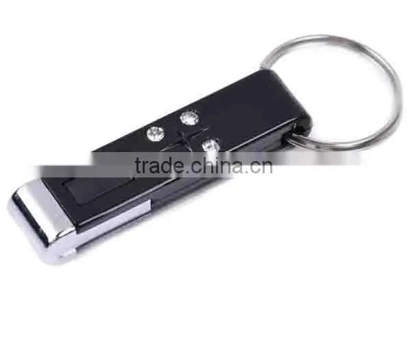 Steel Crystal Static keychain