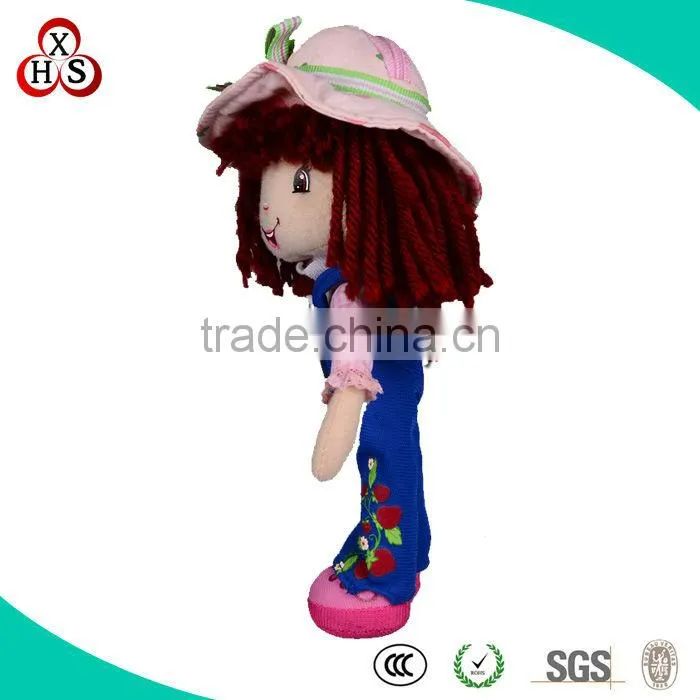 Shenzhen Factory Custom Plush Girl Keychain Designed