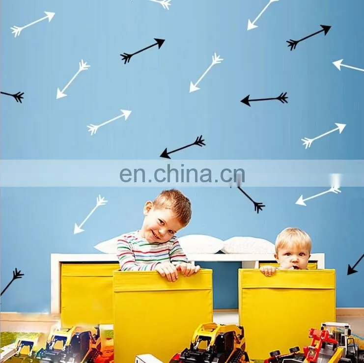 Ins Style Funny Arrow Shape Vinyl Wall Sticker Children Room Home Decoration Mural Roon Decal