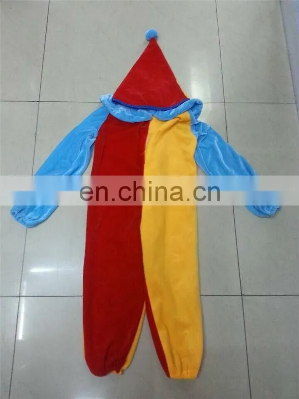TZ8140-1 Colorful Carnival Kids Clown Costume