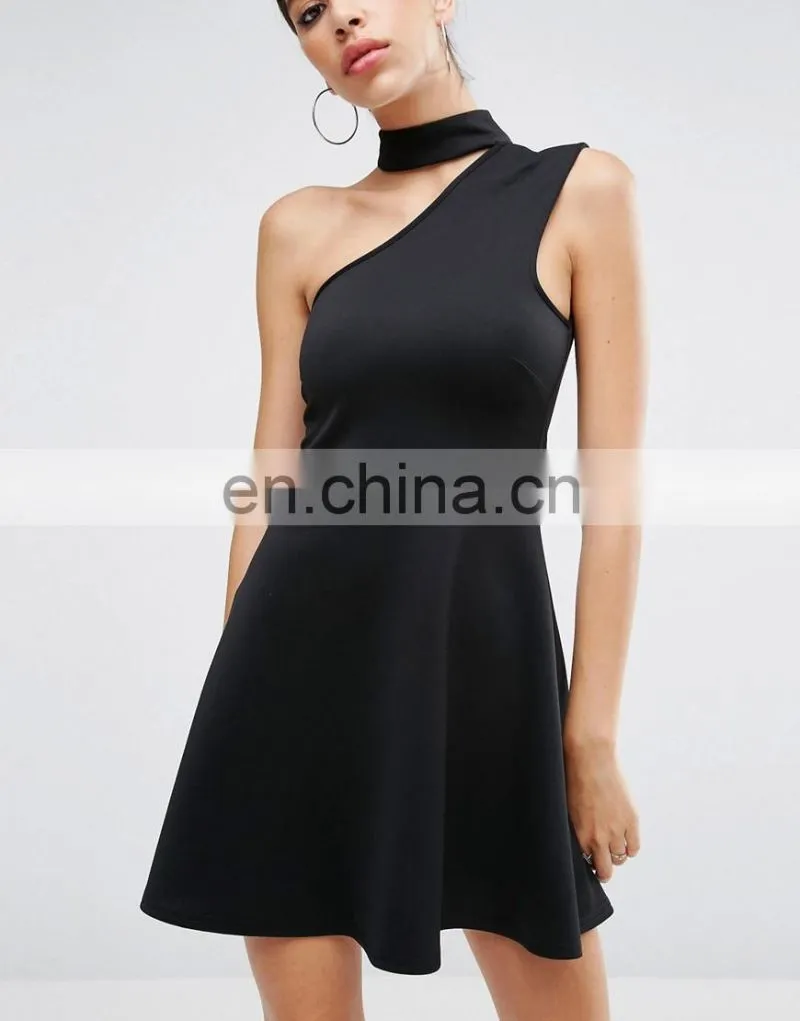 2017 bodycon one shoulder dress high fashion design