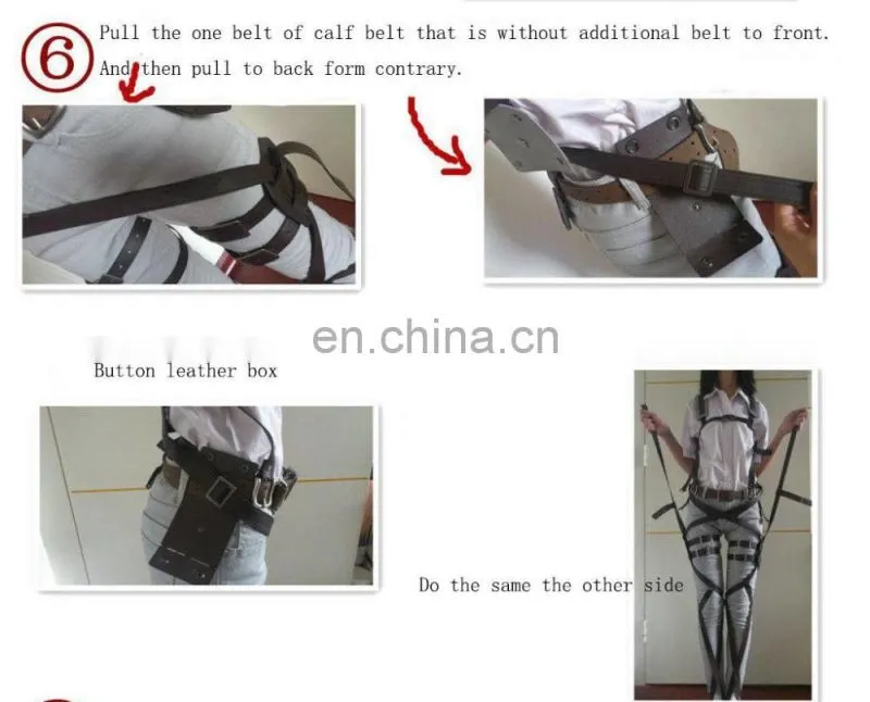 2016 Fashion Anime Cosplay Costume Attack On Titan Shingeki no Kyojin Cosplay Belts