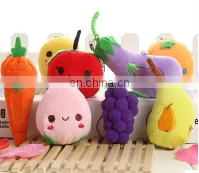 Good quality custom peach fruit plush toy