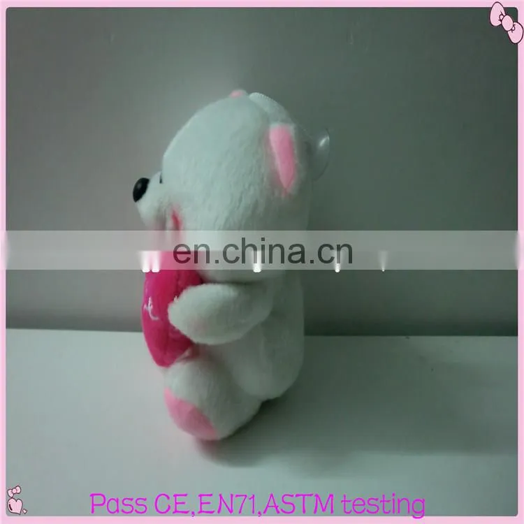 Lovely design cute stuffed plush teddy bears with canvas uniform