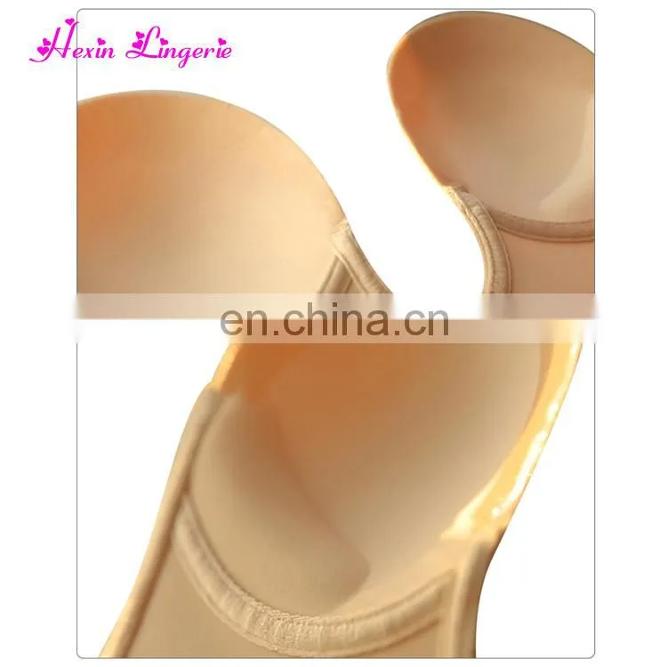 Nude U Shape Invisible magic push up backless strapless self adhesive bra