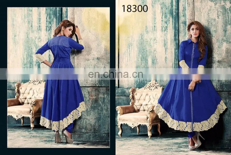 Designer Navy Blue Pakistani Salwar Kameez Wholesale