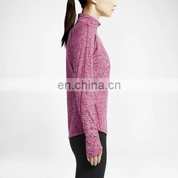 Trade assurance Yihao New Autumn custom hoodies half zip Women's blank hoodies/ plain hoodies