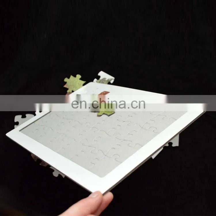 Full color printing custom design A4 cardboard puzzle jigsaw
