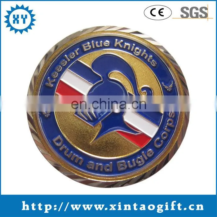 Custom design metal rolled edge souvenir coin