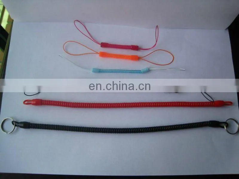 colorful plastic spring coil lanyard