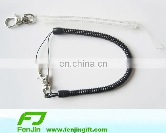 colorful plastic spring coil lanyard