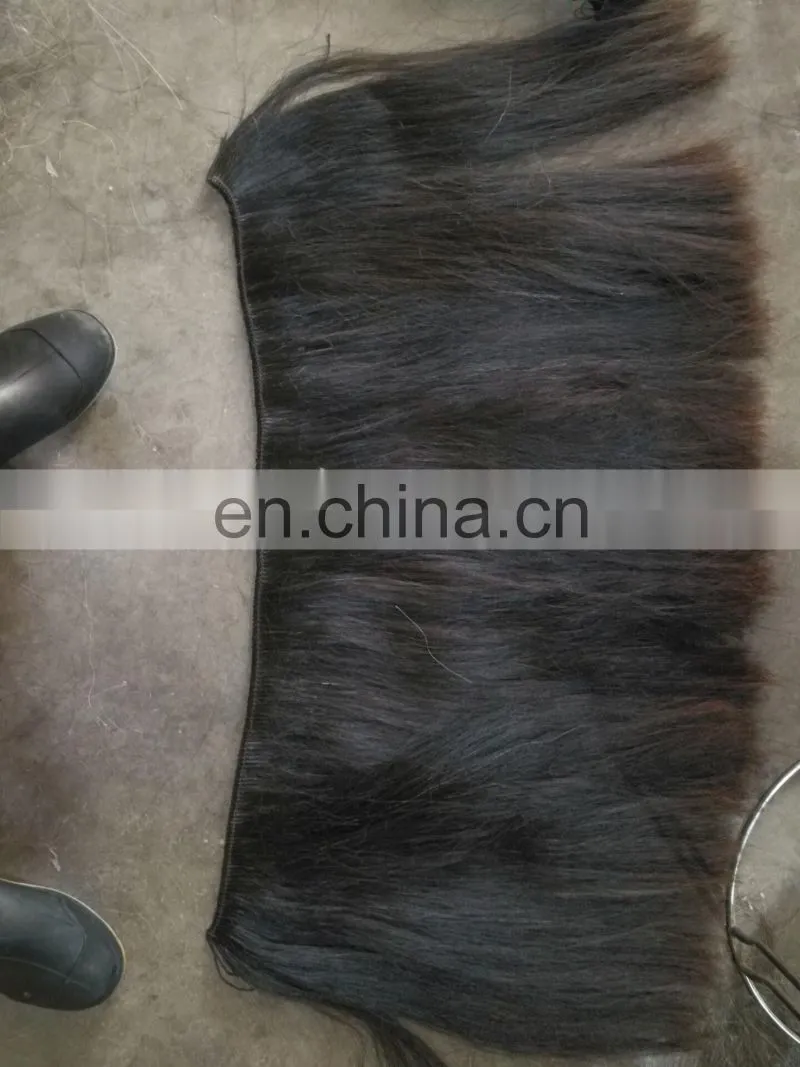 Horse hair wefts and tails for rocking horse mane hair