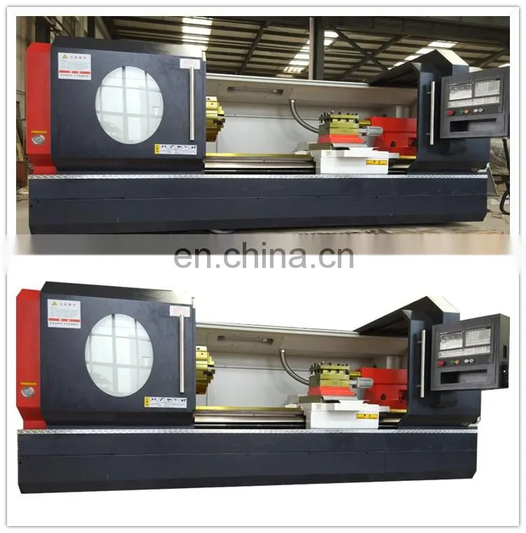 CK61100 cnc lathe machine horizontal with 2 axis tool holder