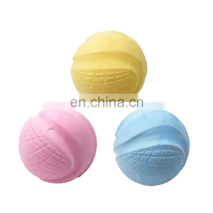 Teeth cleaning foam tennis puppy dog tpr toy ball tpr pet toy