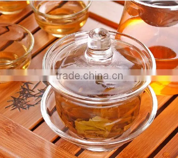 Glass Teaset,Gaiwan+Pitcher+Cups+Filter