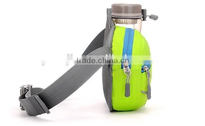 Hiking Waist Pack, Outdoor Water Resistant Waist Bag with Water Bottle (Not Included) Holder, Running Belt Bag Pouch Fanny Pack