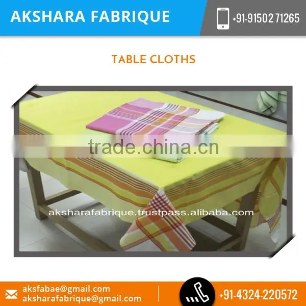 Most Popular Brand 100% Cotton Table Cloth in Customized Pattern