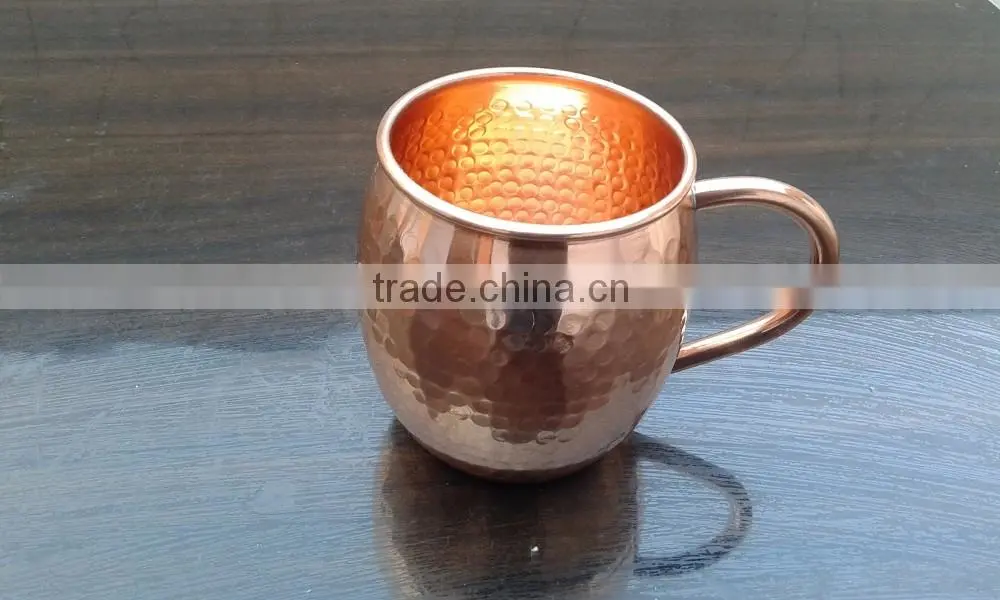 Copper Moscow Mule Mug With Engraved Custom Logo