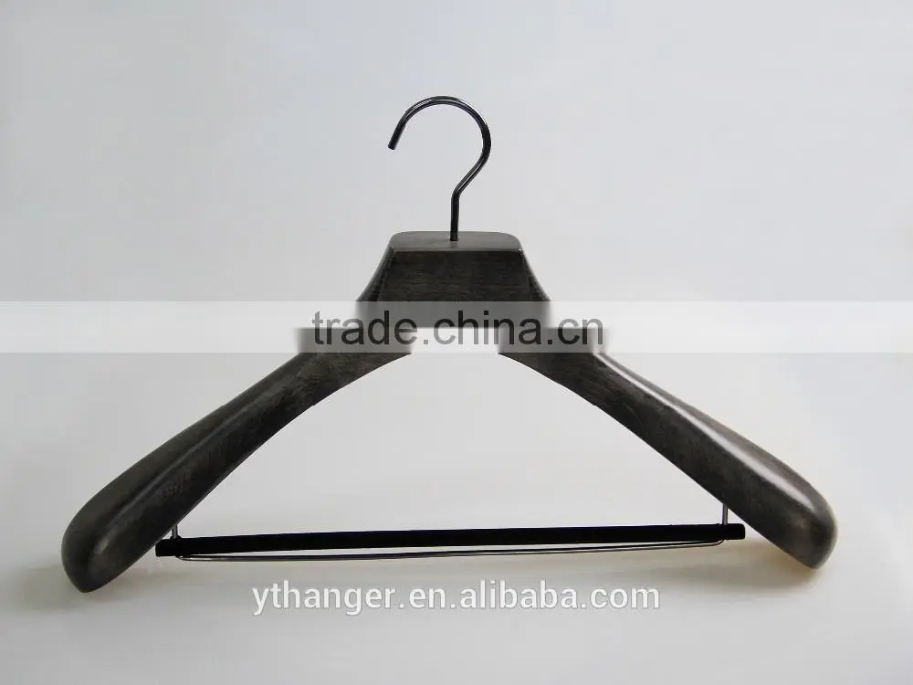 black high-end garment wooden hanger
