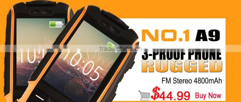 No.1Mobile Phone 2.4" 3.0MP Camera waterproof 4800mAH Dual SIM Strong signal low radiation Stereo Recorder No.1 A9