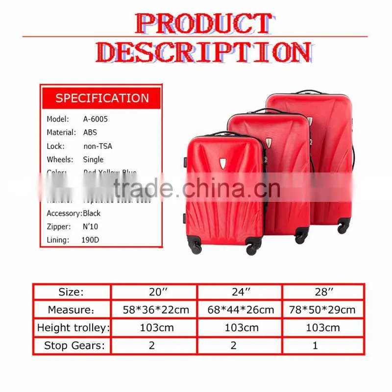 2015 new wholesale 20''/24''/28'' lightweight luggage trolley in Russia,USA,Euro market