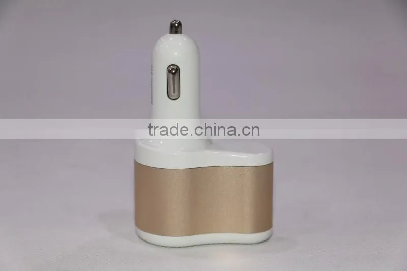 Multi car adapter new design 12V car cigar lighter adapter with two USB output with english retail box