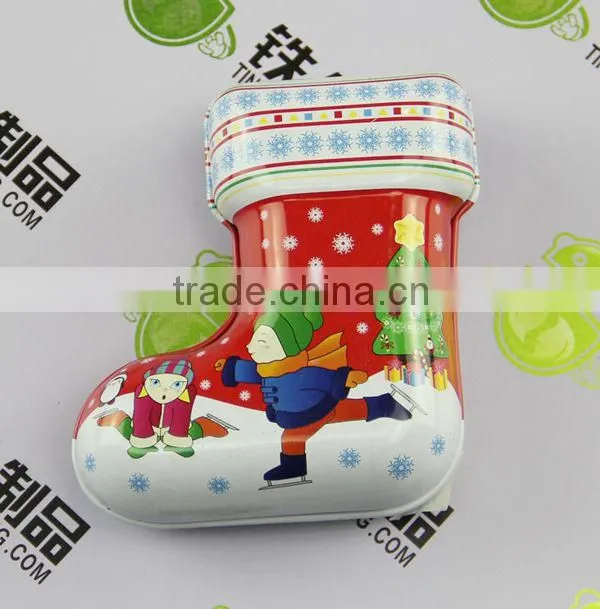 Christmas gift tin box