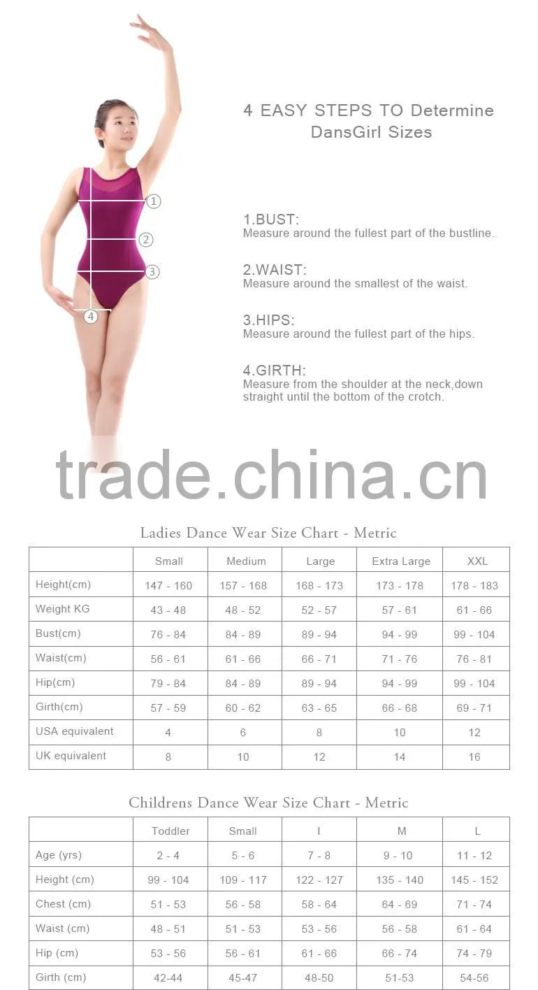 Girls Lyrical Turtle Neck Lace Ballet Dance Costumes Dress