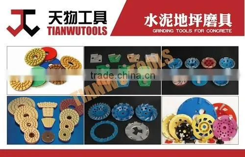 U shape diamond floor block brushes