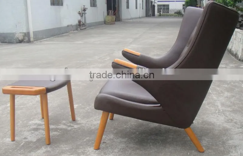 modern classic bauhaus leather lounge chair