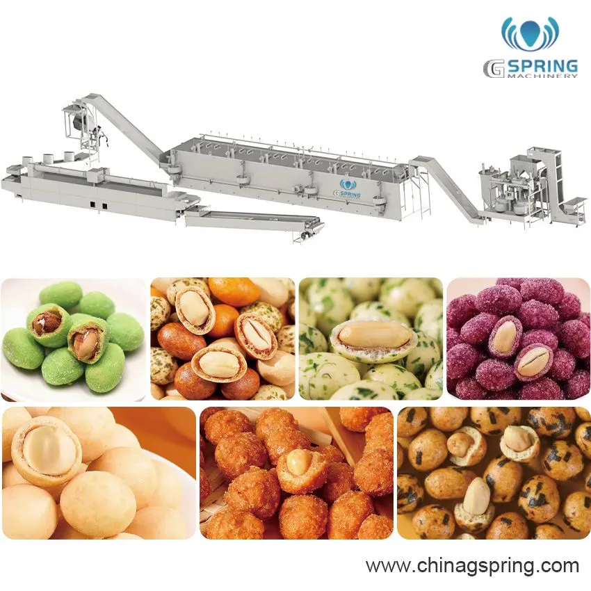 Fully Automated Peanut Coating Processing Equipment Solution —— Gspring Machinery