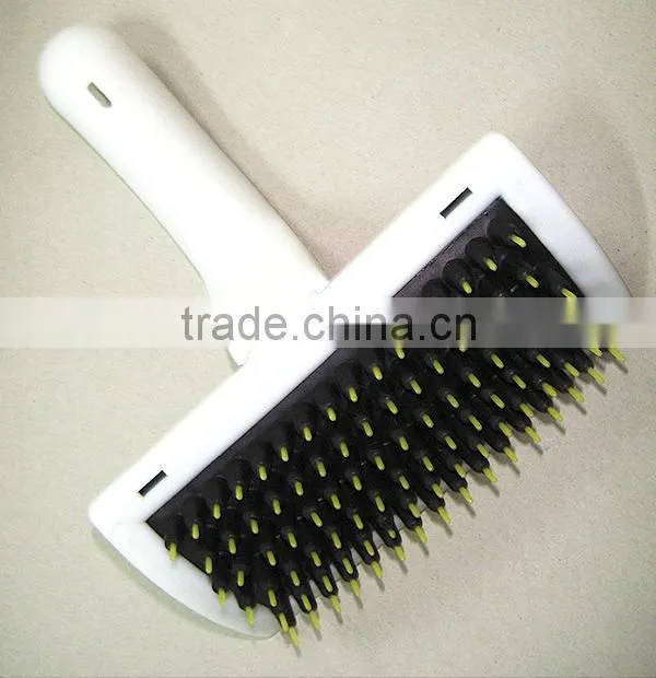 Wholesale PP plastic Pet Brush ,Dog Grooming Brush Stainless Metal Pin