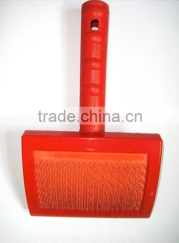 Wholesale PP plastic Pet Brush ,Dog Grooming Brush Stainless Metal Pin