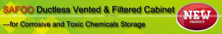 Filtering chemicals safety cabinet for Flammable Corrosive storage