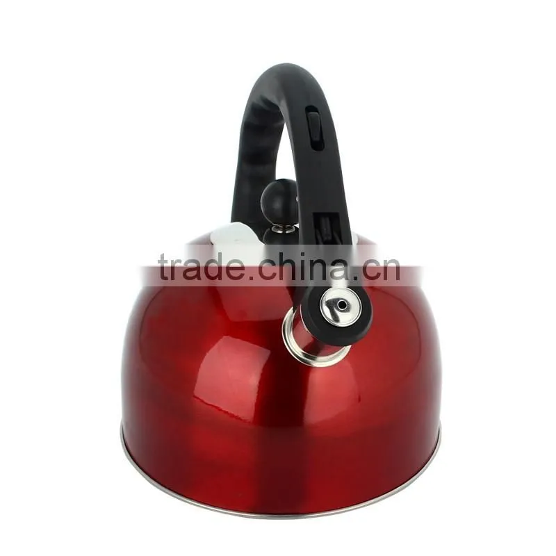Red color korean stainless steel water pot / tea kettle