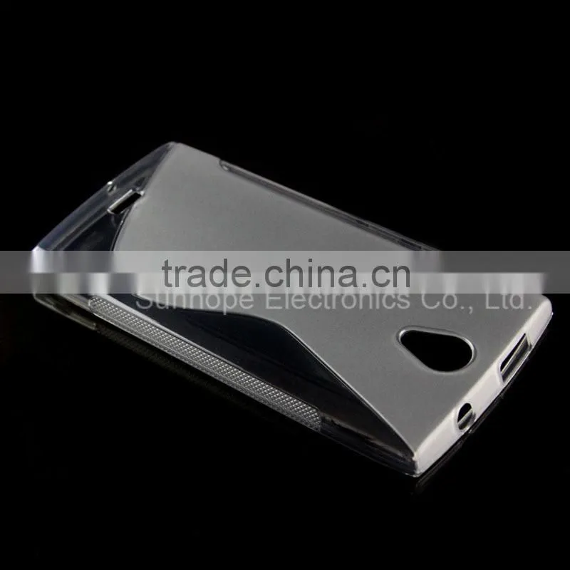 Factory price TPU S line soft matte non-slip mobile cell phone case for Orange Nura 5.5