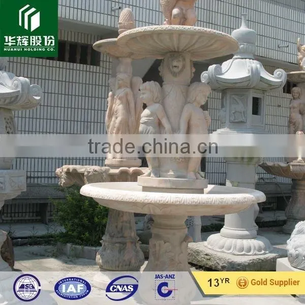 stone carving lighting water fountain