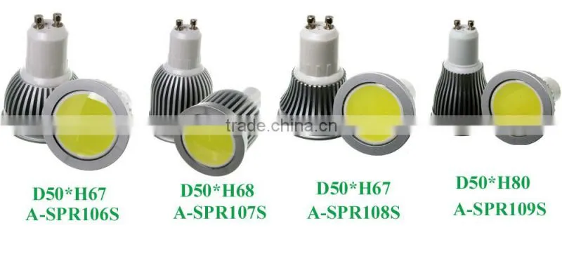 Spot LED Light 5W Epistar chip GU10 GU5.3 MR16 E27 beam angle 160