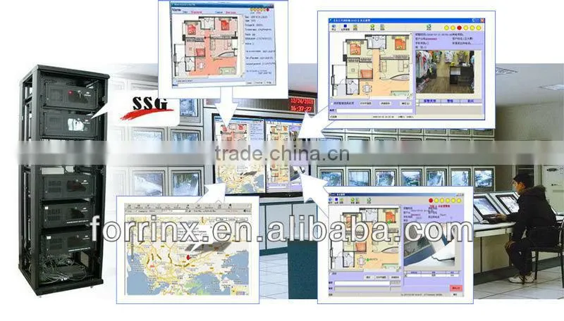 SSG Compatible with camera wireless touch gsm alarm for central monitor station