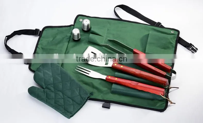China Supplier Wholesale 5 pcs korean bbq set with Cooler bag