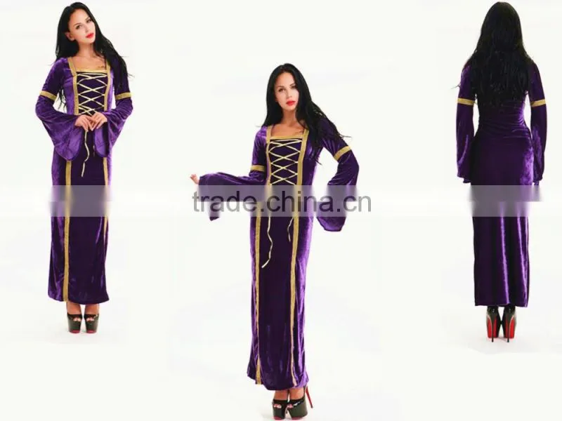 walson 2016 hot Red Hooded Gown Game Thrones Renaissance Medieval Queen Fancy Dress Costume