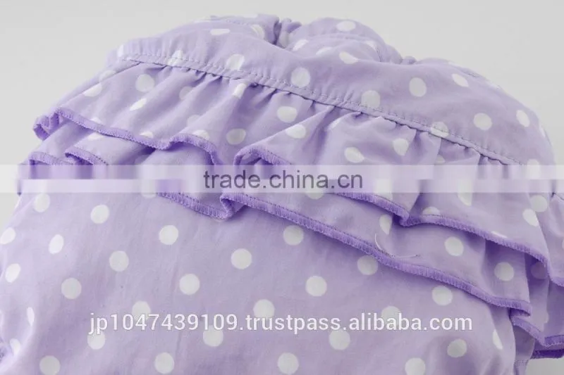 made in Japan cute polka dot and frilled cloth baby diaper cover nappies high quality