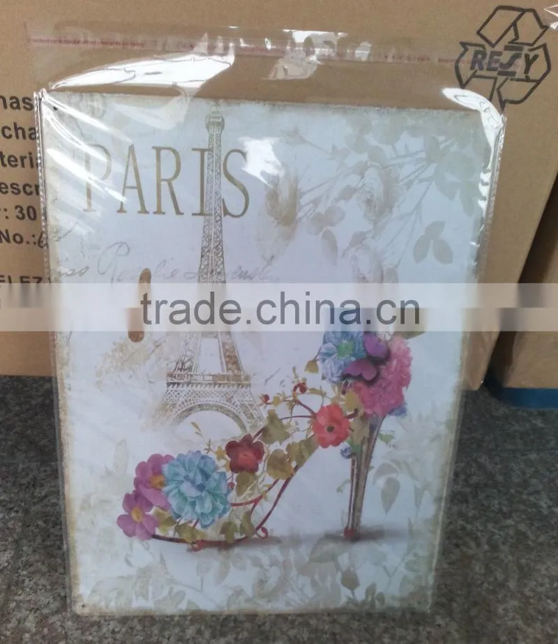 fashionable tin sign CMYK printing