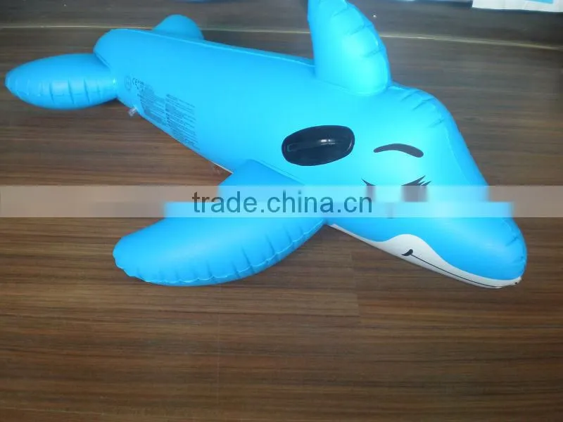 Inflatable dolphin water rider for kids