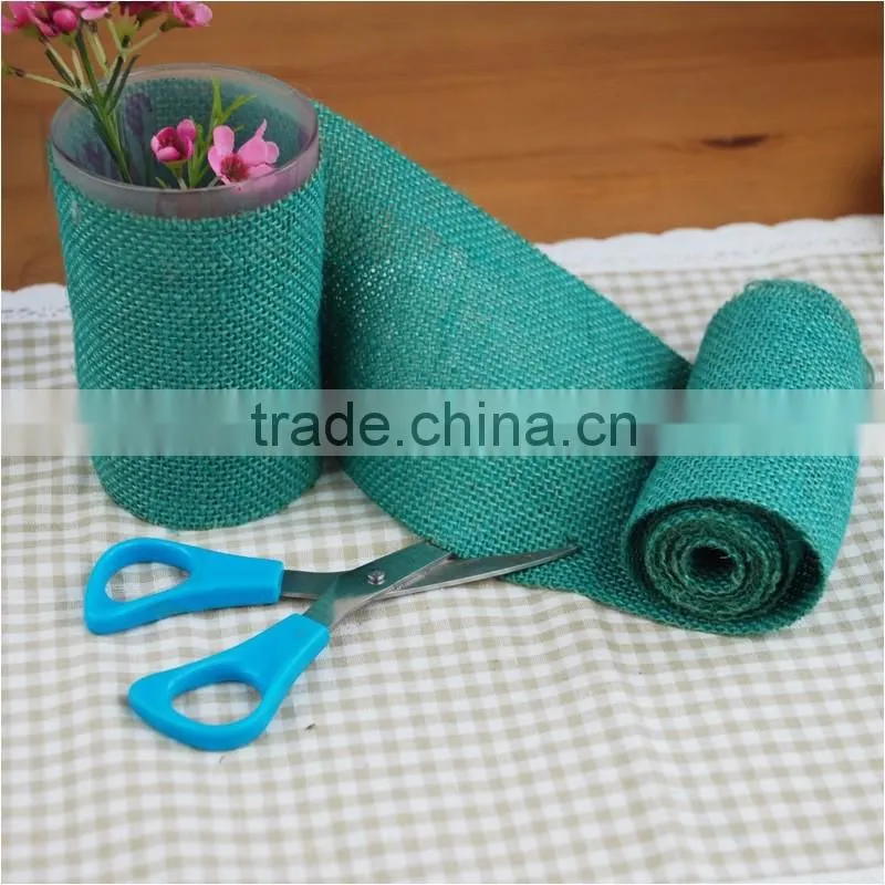 10*155CM Jute Burlap colourful simple pastoralism customized DIY decoration jute roll