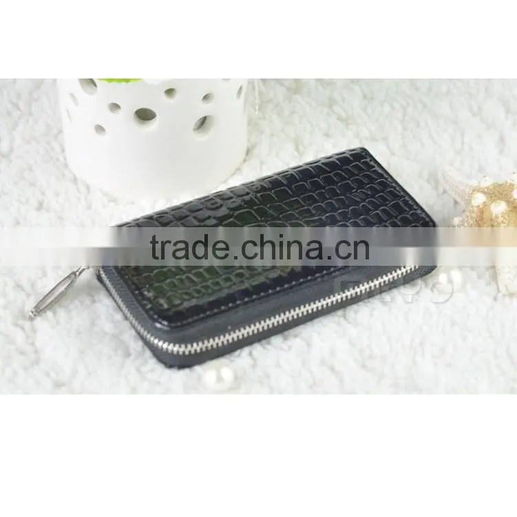 Fancy 6 hooks zipped key chain purse with coin handbag