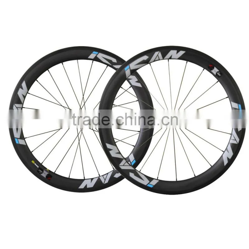 T700 carbon road wheels 27mm width carbon clincher road wheels 56C