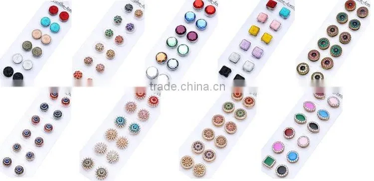 Crystal Gifts The New Muslim Scarf Accessories Mixed Colors Rhinestone Magnet Brooch PDJ0083